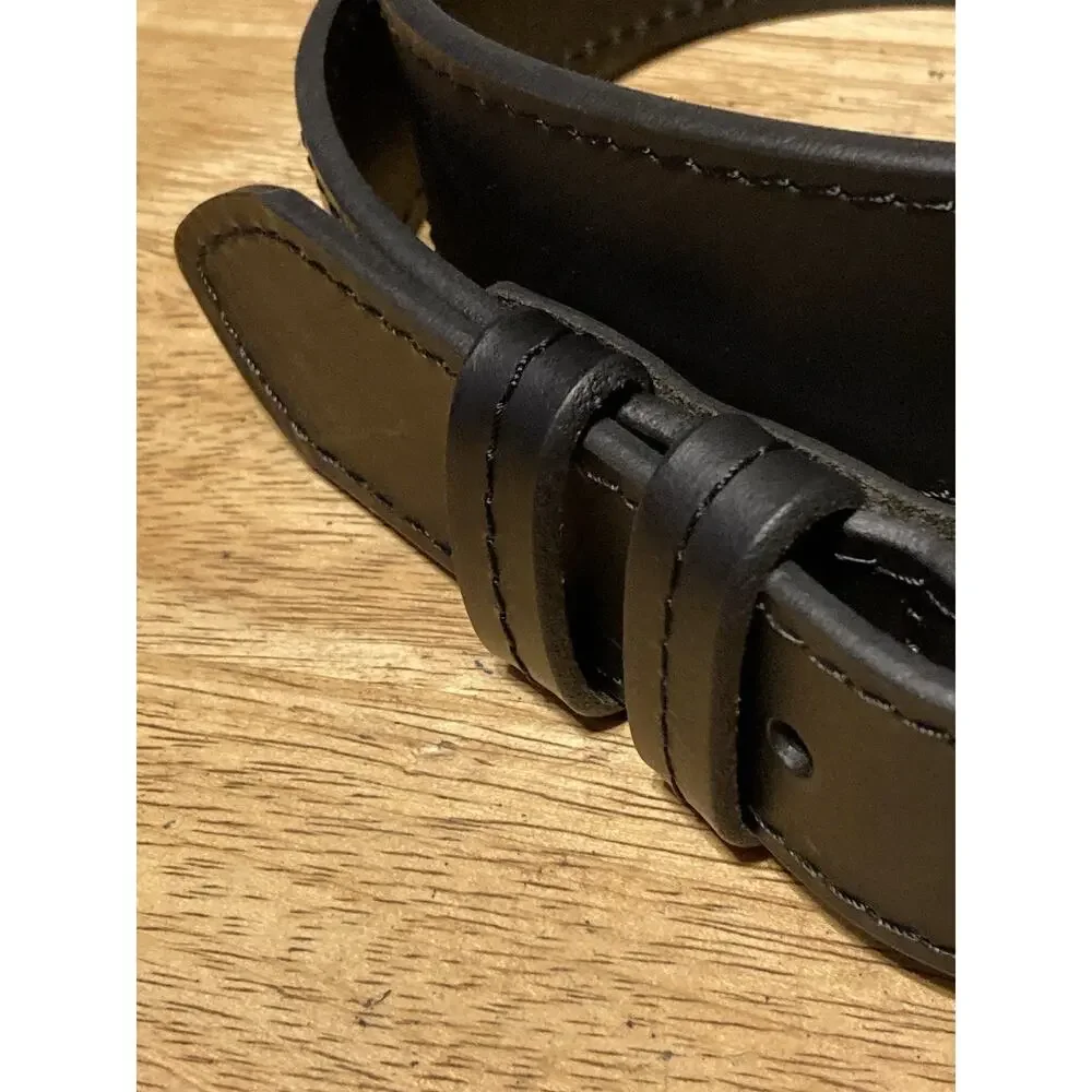 Wrangler Black Genuine Leather Work Belt -‎ Men's Size 36